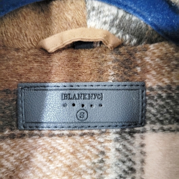 Blank NYC Plaid Cocoon Wanderer Oversized Coat Size Small - Picture 13 of 15